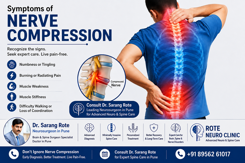 Symptoms of Nerve Compression | Best Neurosurgeon in Pune